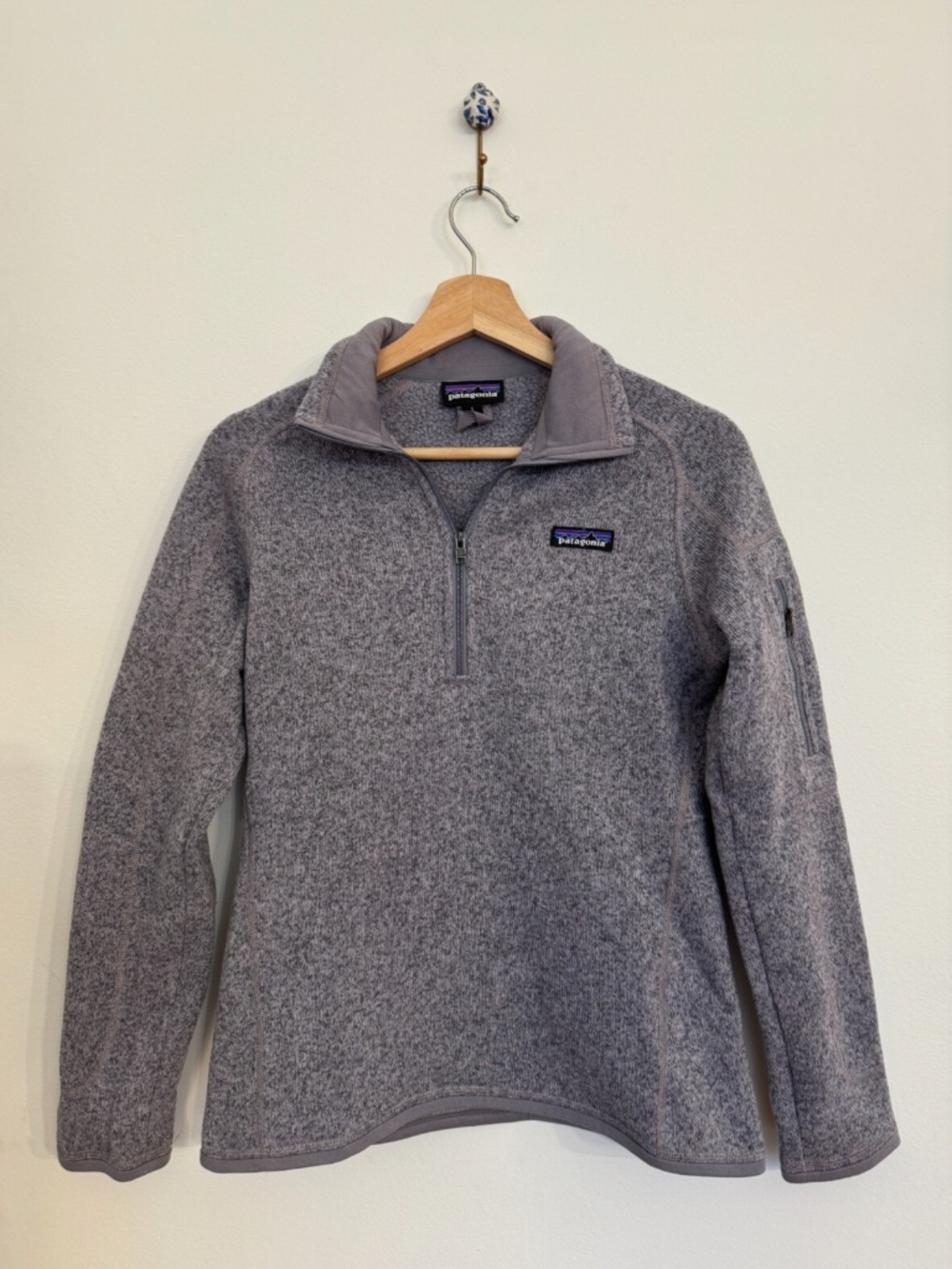 Patagonia Better Sweater Quarter Zip Lavender XS Pullover